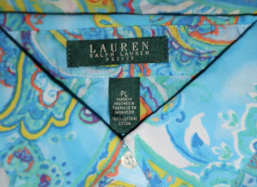 Lote de camisas de cachemira con botones talla PL Ralph Lauren Petite para mujer - Imagen 11 de 11