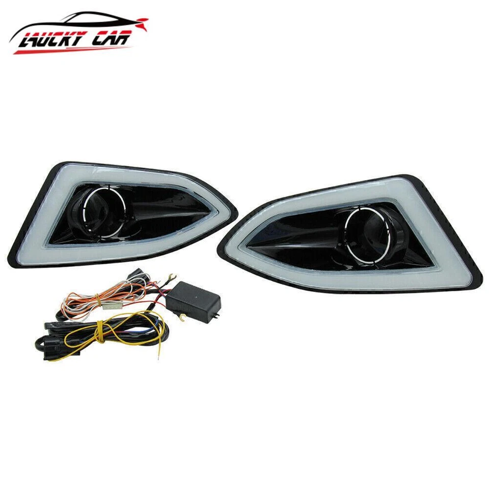 Luz de circulación diurna DRL luces LED de conducción doble color para Ford Edge 2015-2016 Foto 3 de 4