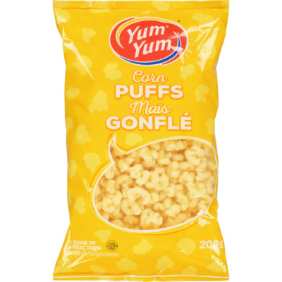 10 Bags of Yum Yum Snacks Corn Puffs 200g Each Bag