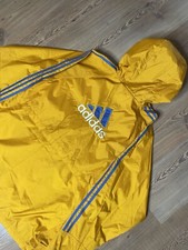 Vintage 60's 70's Adidas Rain Jacket Windbreaker Mustard/Yellow