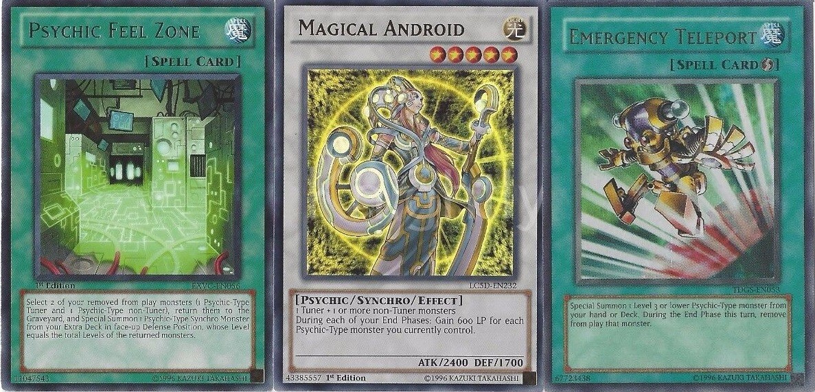 Psychic Tournament Deck with Emergency Teleport Magical Android 43 Cards Yugioh