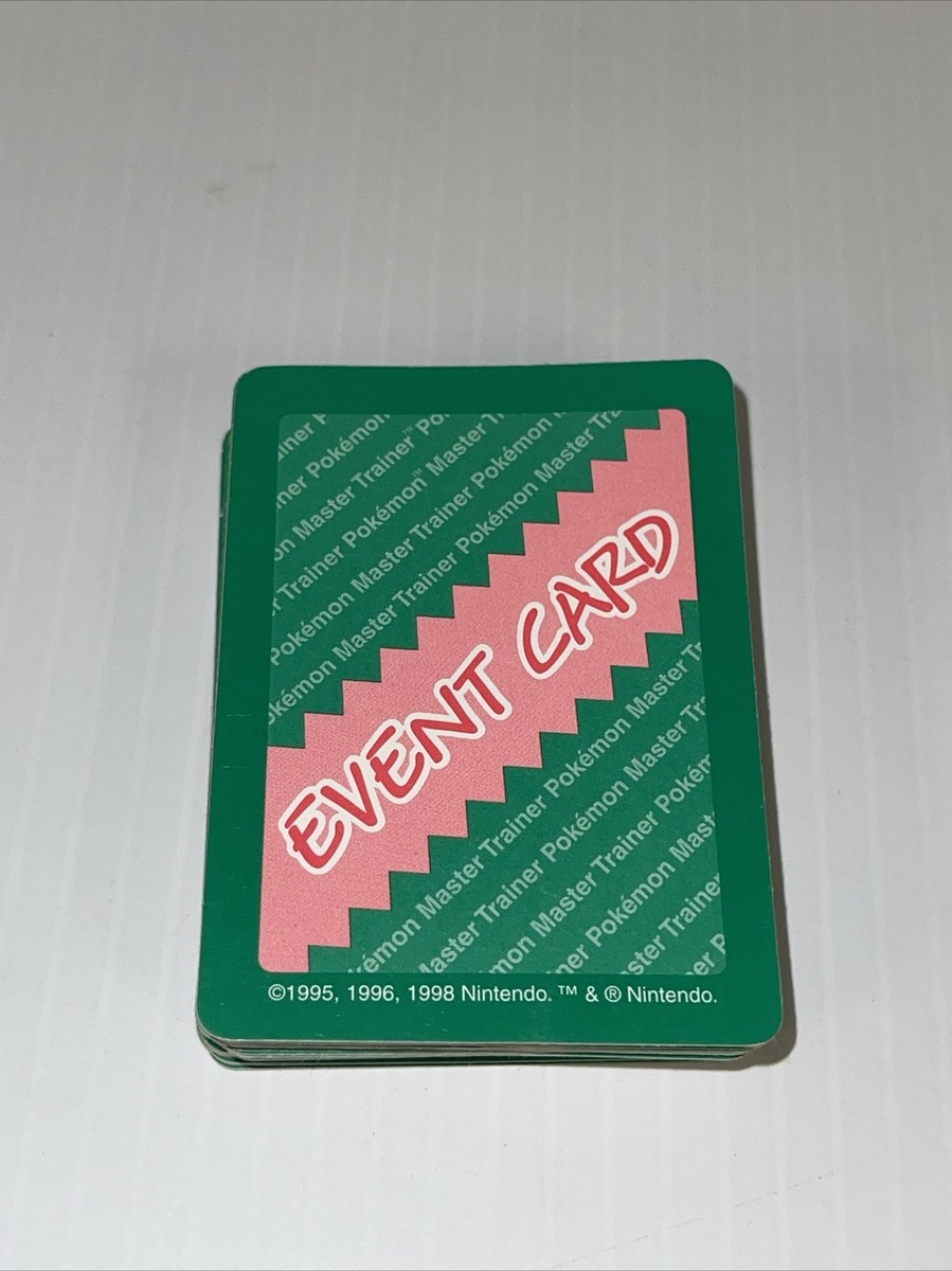 Pokemon MASTER TRAINER 1999 Event Cards Green Set Of 49 CARDS ONLY Pokemon MASTER TRAINER 1999 Event Cards Green Set Of 49 CARDS ONLY