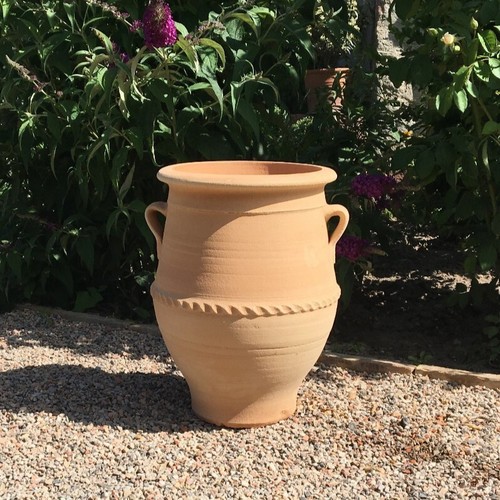 Ánfora de terracota hecha a mano de Creta, ánfora resistente a las heladas timo 2 40 cm - Imagen 6 de 12