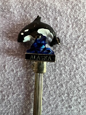 Vintage Souvenir Spoon US Collectible Alaska Whale