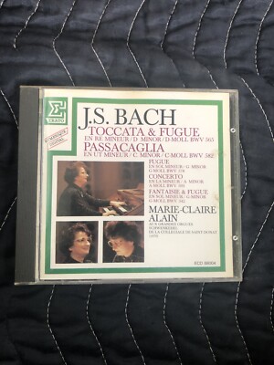 CD Bach Toccata & Fugue Passacaille MC Alain Erato - C5
