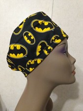 Batman Unisex Surgical Scrub Cap, Doctor, Nurse, Kitchen, Chef, Dentist Hat