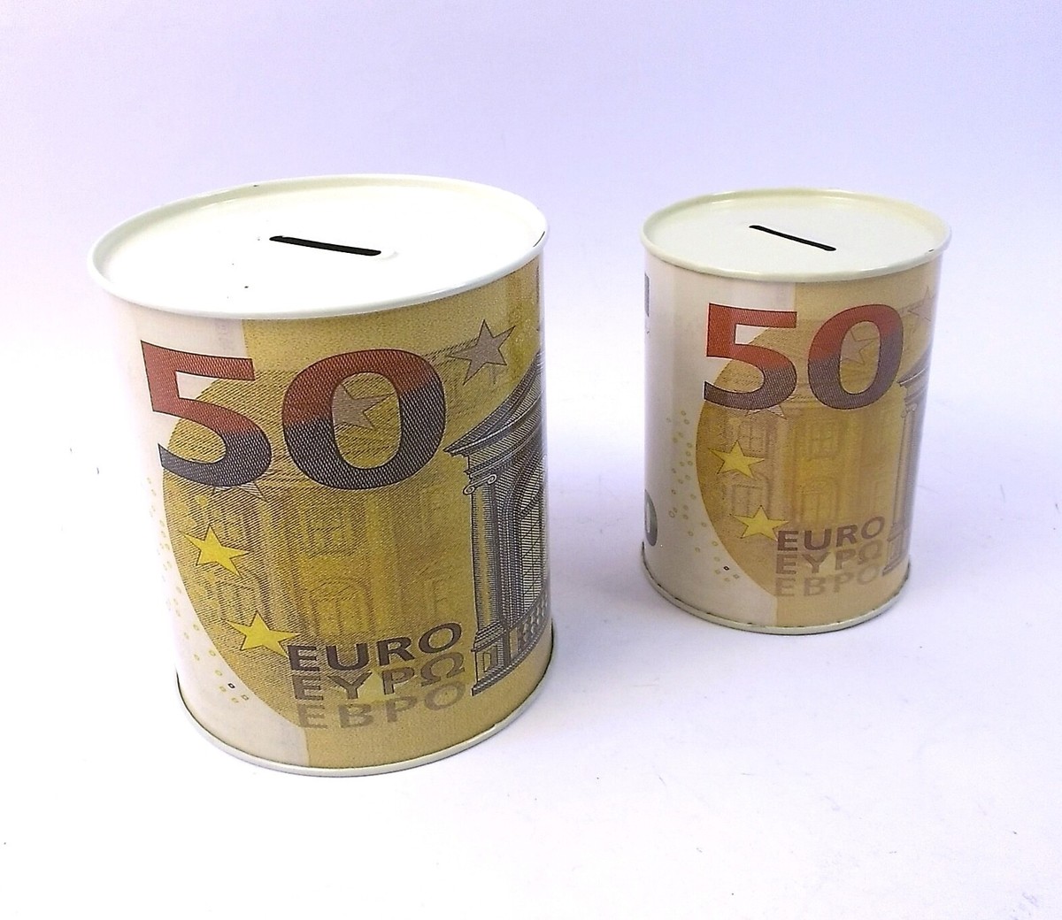 Salvadanaio In Latta Decoro Terra E Sole - Portamonete 10x15 Cm Per Risparmi - Foto 4