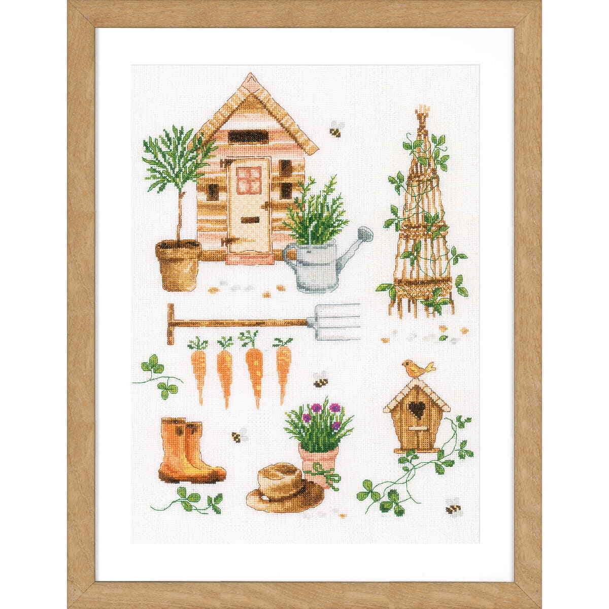 Vervaco counted cross stitch kit ""Garden"", 33x43cm, DIY