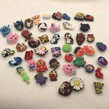 Lot Of 45 Rubberized Croc Shoe Charms - Marvel - MLP - Peppa Pig - Transformers