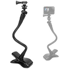 1/4" Screw Flexible Jaws Clamp Clip Table Mount Holder for GoPro DJI Insta360