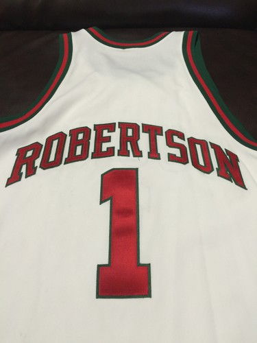 Oscar Robertson Milwaukee Bucks RARE Authentic Mitchell Ness jersey sz 52 2XL - Picture 4 of 5