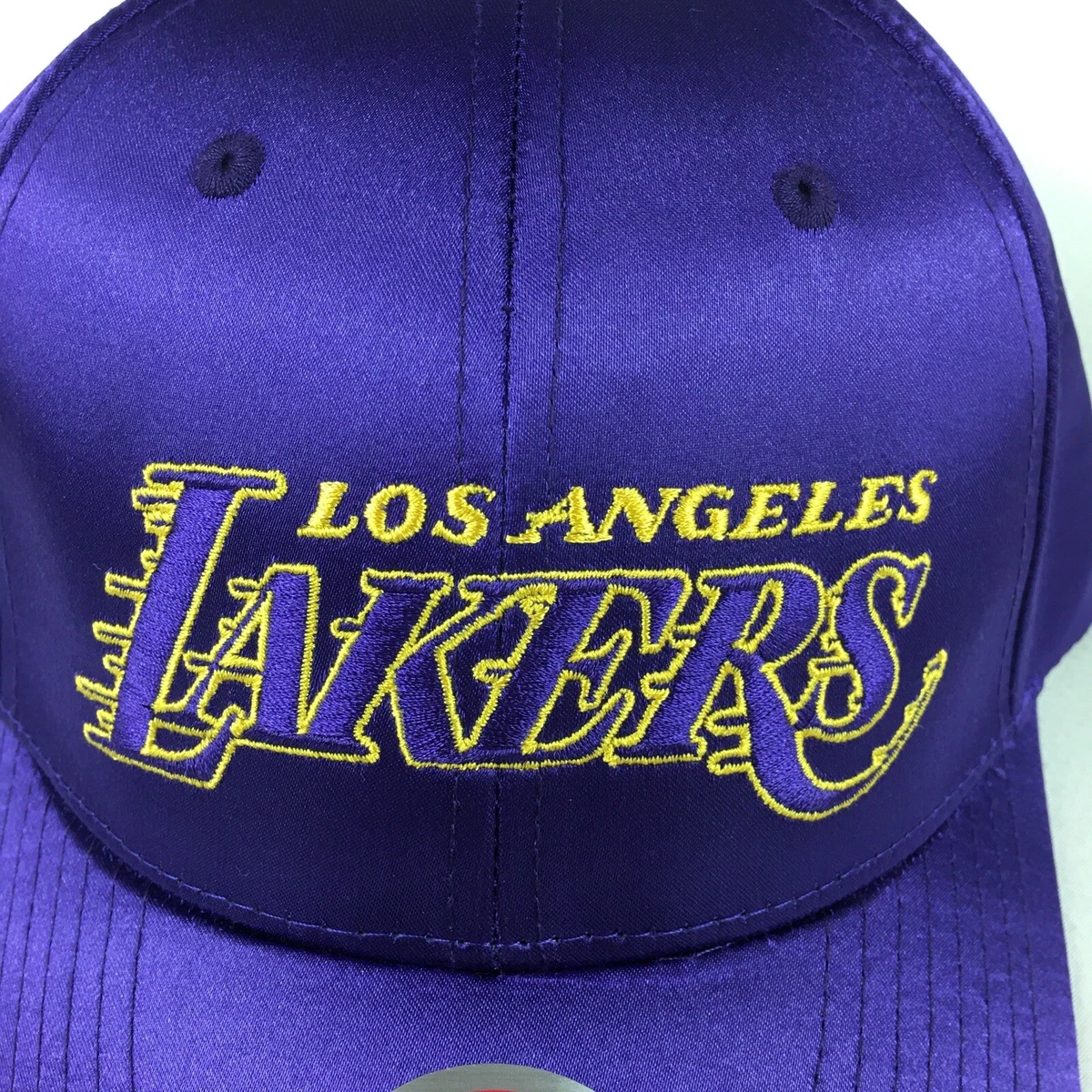 Mitchell and Ness Los Angeles Lakers Crooked Path Snapback Purple