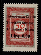 Yugoslavia 1940s Occupation .20L Judicial Revenue MNH - S33623