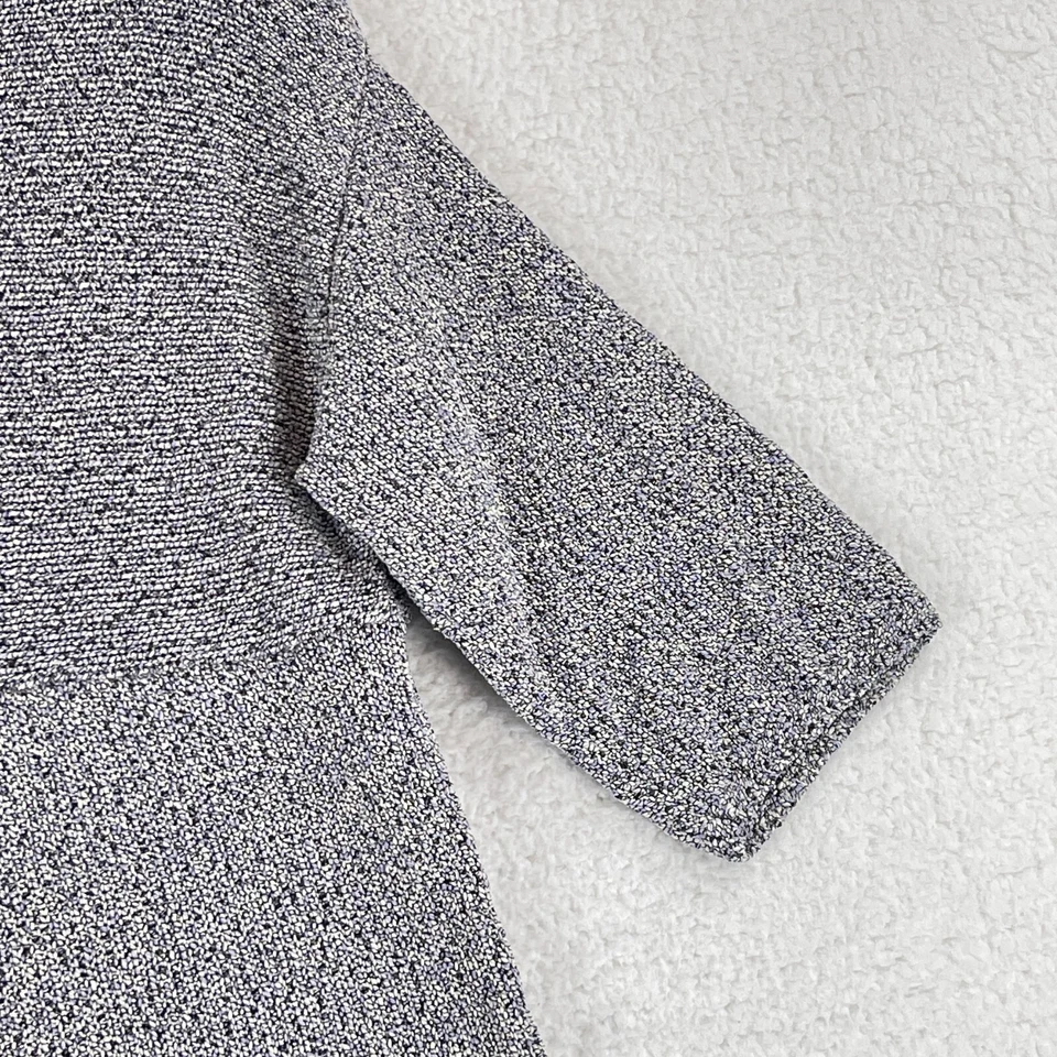 Suéter Kimono Pure J. Jill Mujer Talla XS Púrpura Negro Manga Larga Tejido Pesado Foto 4 de 4