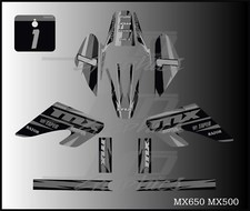 Razor MX500 MX650 graphics kit decals THICK AND HIGH GLOSS