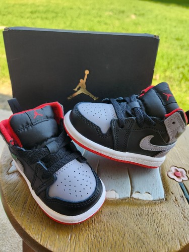Jordan Retro 1 Mid "BRED SHADOW" BRAND NEW Toddler 4C