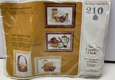 Creative Circle 0210 Popcorn And Donuts 5 x 7 Embroidery Kit NEW