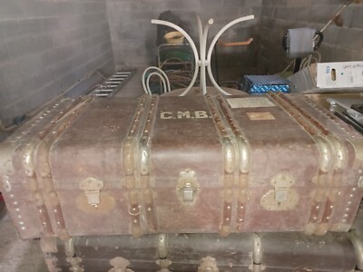 Lot De 4 Malles De Voyage Anciennes Début XIXe - à Restaurer - à Prendre Sur Place
