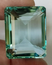 91.10 CT Large Ocean Green Aquamarine Emerald Cut Loose Gemstone Gift 4 Birthday
