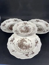 Mason’s Patent Iron Stone Watteau England 3 bowls and 1 8” saucer
