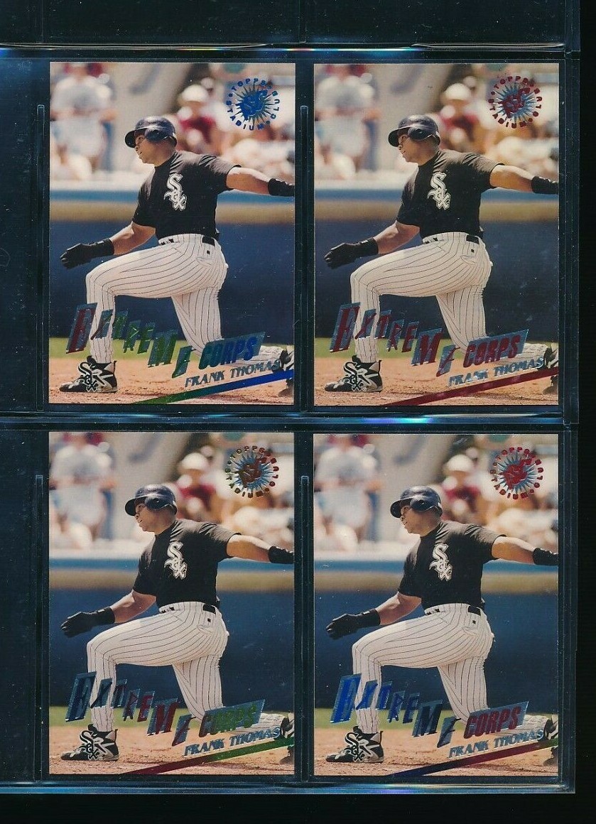 Lot (4) 1995 Topps Stadium Club #513 Frank Thomas White Sox