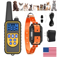 3000 FT Remote Dog Shock Training Collar Rechargeable Waterproof Pet Trainer US