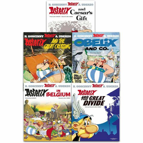 B&Q -  Asterix Series 5 Collection 5 Books Set (Book 21-25) (Asterix And Caesars GiftGreat CrossingObelix And CoAsterix In Belgium, - Image 3