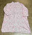 Miss Elaine Woman PINK Long Sleeve Zip Closure, Pink, Pastel Robe Nightgown — photo 1