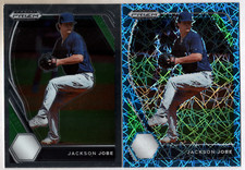 Jackson Jobe 2021 Panini Prizm Draft Picks Carolina Blue Velocity  + Base