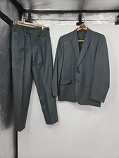 Vintage 1950s 60s Sangwoo Tailored Suit, Jacket And Pant Set, 32 Waist Retro