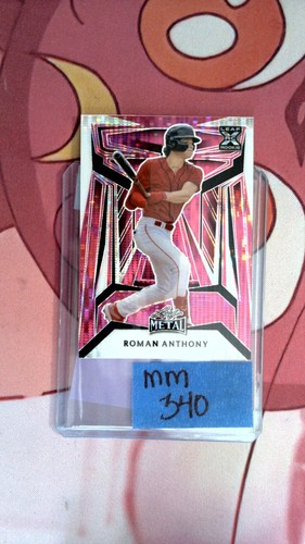 ROMAN ANTHONY 2023 LEAF METAL DRAFT #B91 PINK PULSAR /7 (RC)