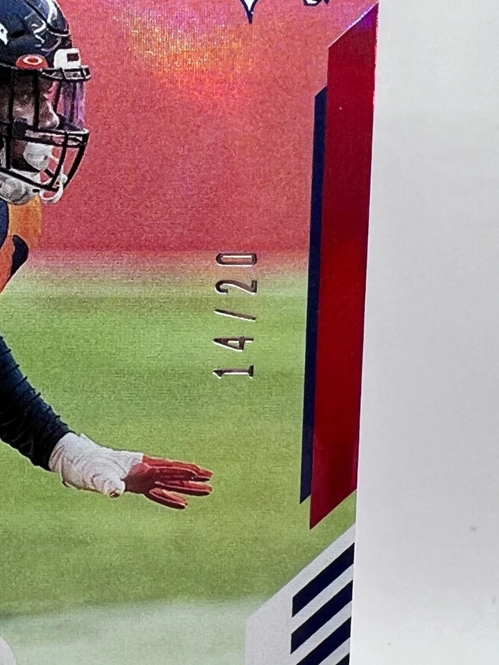 Bradley Chubb - 2021 Score #222 Red Zone Signatures /20 Broncos Auto SSP - Image 3 of 4