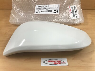 14-24 TOYOTA 4RUNNER LEFT DRIVER SIDE MIRROR COVER WHITE 87945