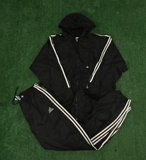 VTG Y2K Adidas Mens Windsuit Tracksuit Jacket  Pants Set Sz Large FF65