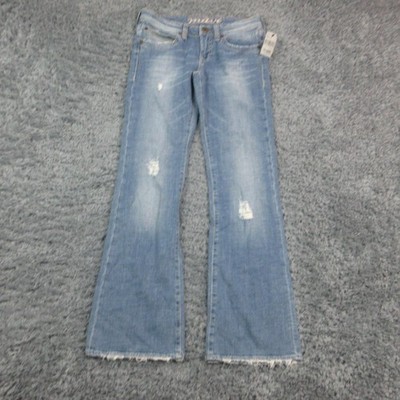 Mavi Zoe Jeans Womens 31 Light Wash Low Rise Distressed Bootcut 31x32.5* NWT