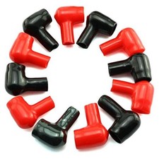 HJ Garden 12pcs Battery Terminal Boots Covers Insulating Protector Cable 10x6mm