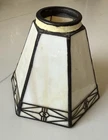 Vintage Tiffany Style Mission Art Deco Marbled Stained Glass Lamp Shade 5x2x5