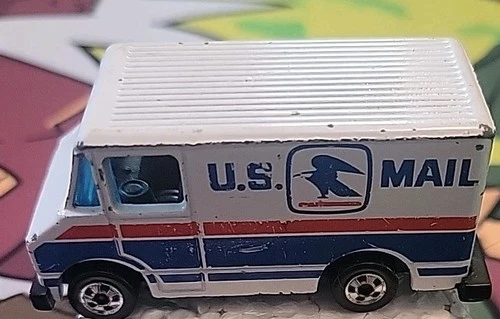 Vintage Mattel Hot Wheels 1976 U.S. Mail Box Truck USPS Diecast Hong Kong