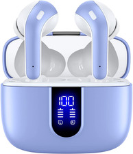 Bluetooth Headphones True Wireless Earbuds 60H Playback LED Power Display Earpho