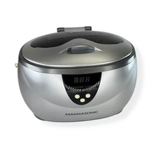 Magnasonic Ultrasonic Jewelry Cleaner MGUC500 Digital Timer 35W Basket Cleaning