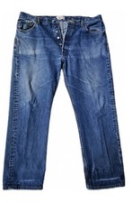 Levis 501 Jeans Vintage 90s Button Fly Mens 40x32 Blue Stone Wash Grunge Lot