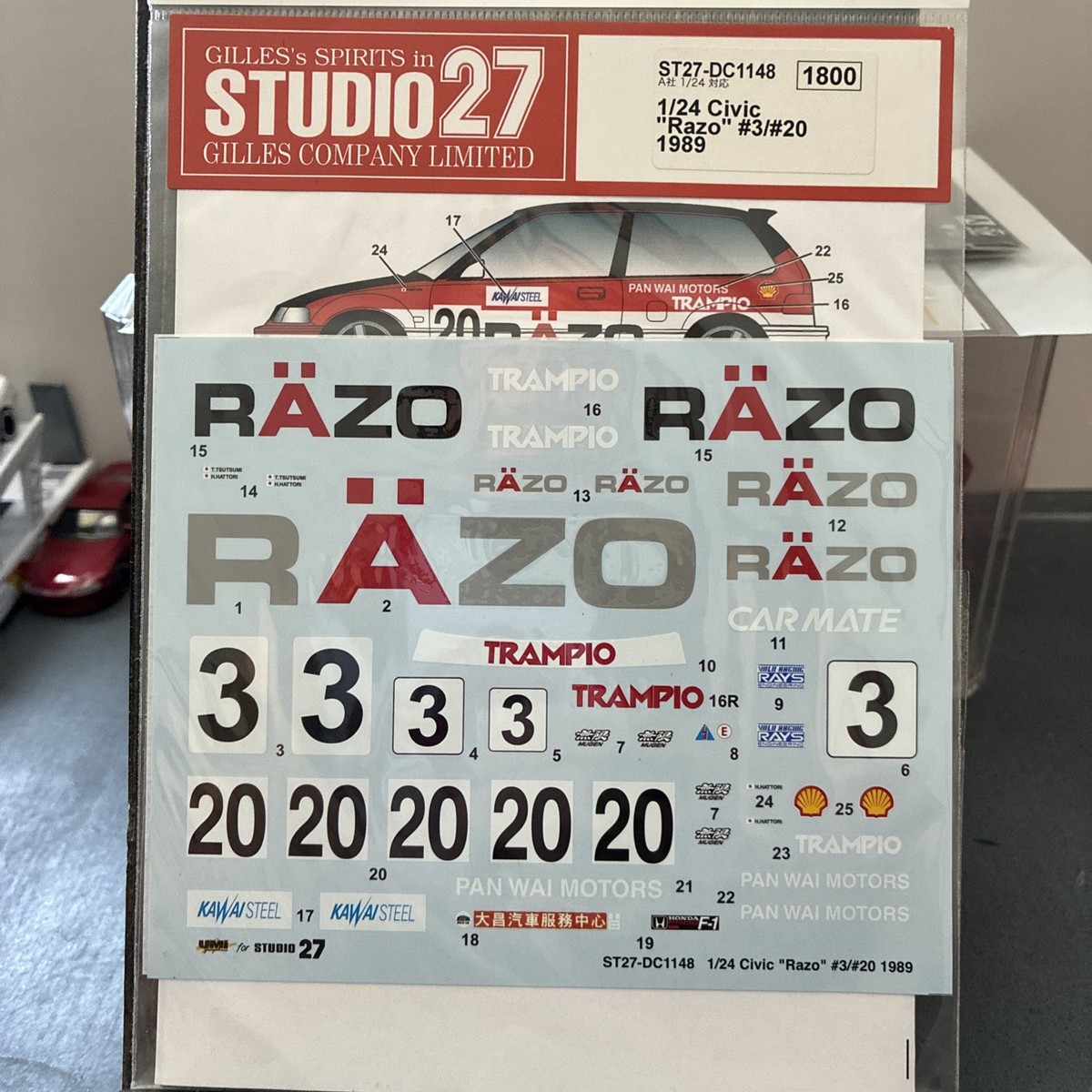 Studio 27 1/24 RAZO EF Civic | eBay