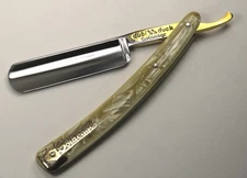 Vintage Straight Razor Dubl Duck Goldedge under 7/8" (27/32") nice  Honed CANADA