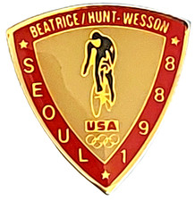 Olympics 1988 "Cycling Event" Seoul Beatrice/Hunt-Wesson Lapel Pin