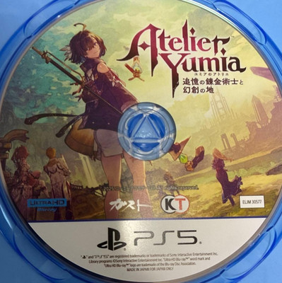 Atelier Yumia PlayStation5 PS5 Japanese ver Koei Tecmo Used Tested Disc Only