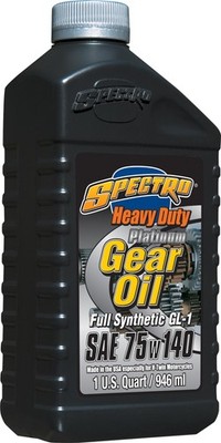 Spectro Platinum Full Syn HD Gear Oil 75W140 1 qt V-Twin