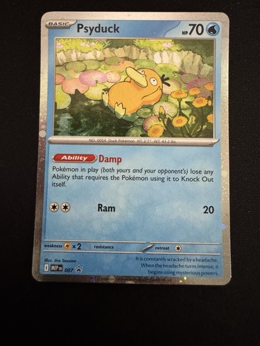 Pokemon TCG Psyduck Mega Evolution Promo MEP 007 Cosmos Holo