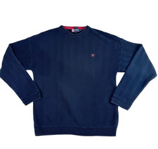 Vintage Chaps Ralph Lauren Navy Sweater Men's Size XL Logo Hand Framed Old Money