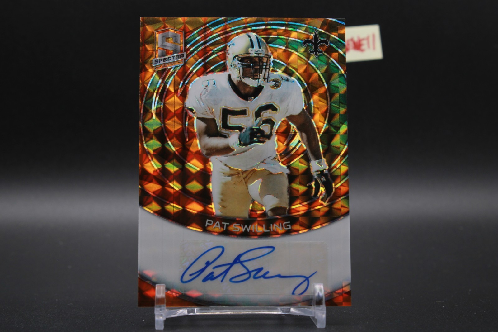 2023 Panini Spectra Signature Neon Orange 4/10 Pat Swilling #SIG-PSW