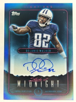 Delanie Walker 2024 Topps Midnight Stroke of Midnight Auto! Titans